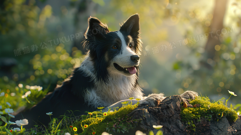 宠物狗狗边境牧羊犬图片