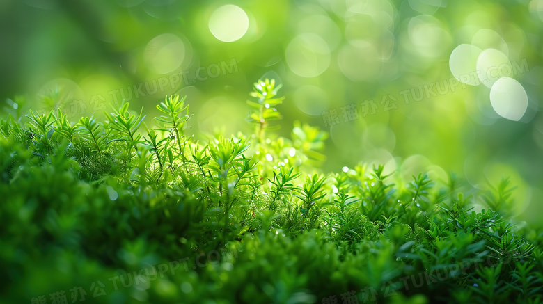 大自然环境中特写风景苔藓图片