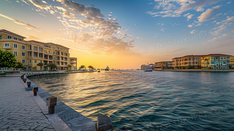 度假旅游海边建筑风景图片