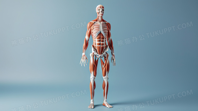 医疗人体解剖和肌肉骨骼模型图片
