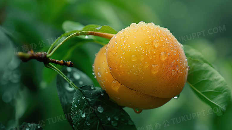 新鲜成熟水果杏子图片