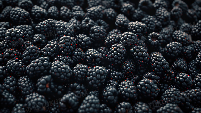 新鲜水果黑莓图片