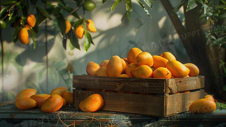 新鲜水果芒果图片