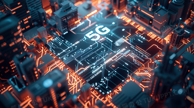 信息化数字化5G通讯技术cpu电路板图片