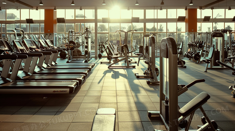 健身房运动健身器材图片