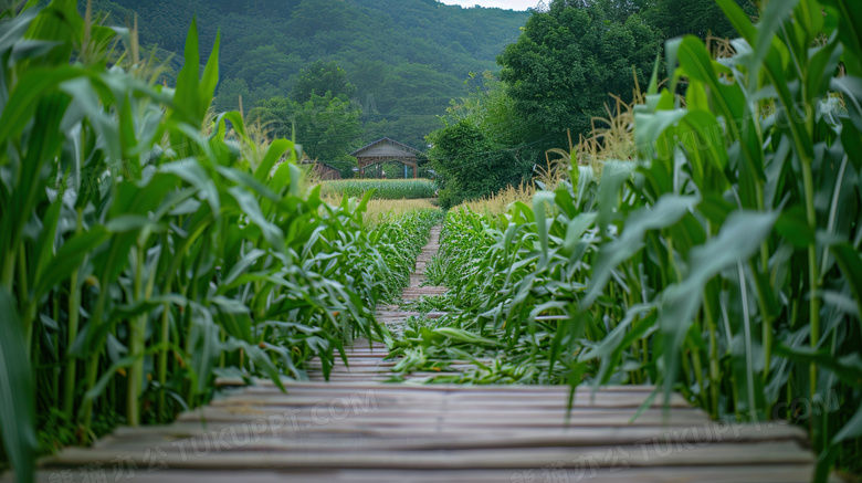 蔬菜种植田野农田玉米地图片