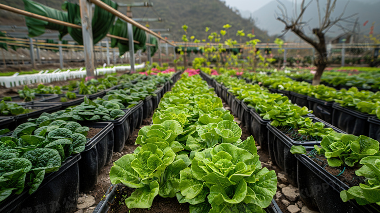 蔬菜种植菜园农田农村农业图片