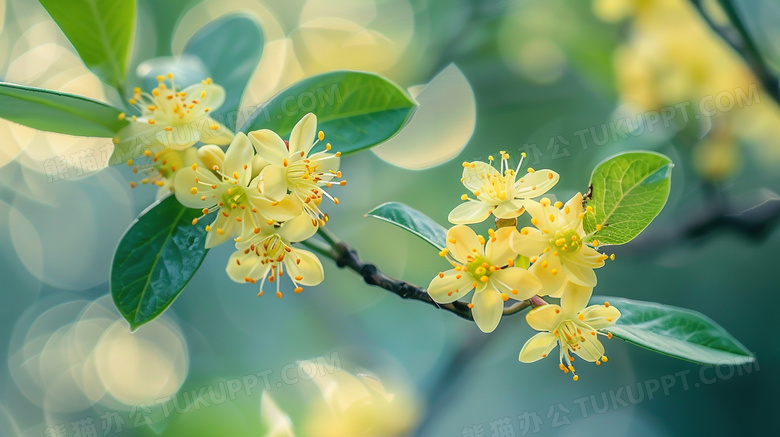 中秋节植物桂花树图片