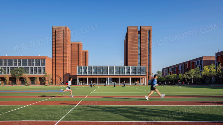 学校教学楼校园场景图片