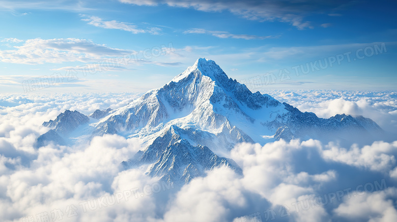 自然风景雪山云海图片