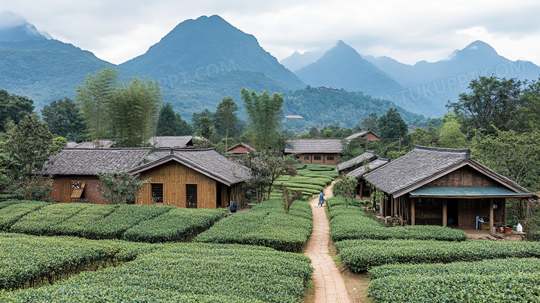 茶田自然茶园的图片