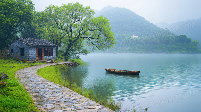 山区农村乡村民居景色图片