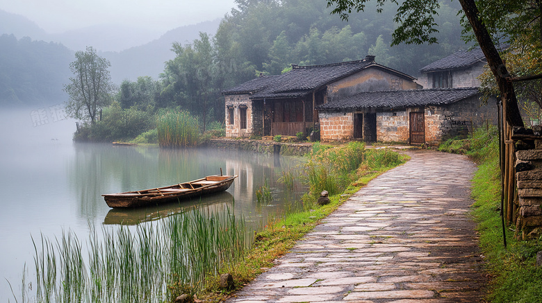 山区农村乡村民居景色图片