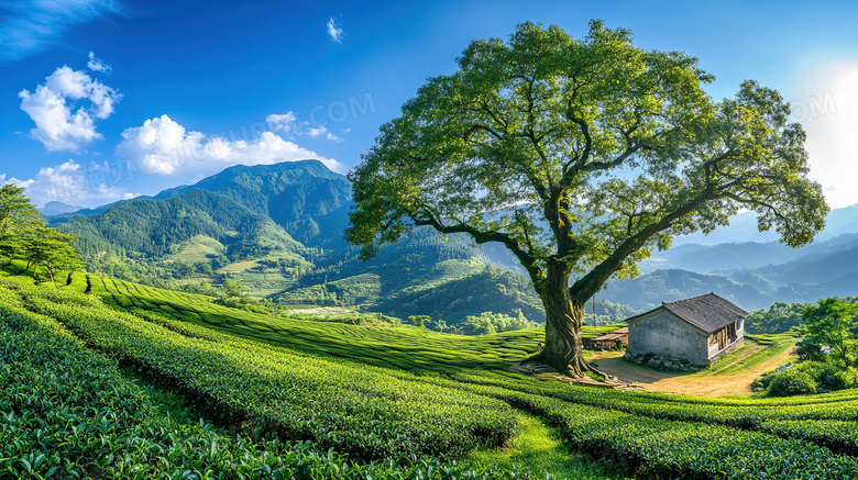 山区农村乡村民居景色图片