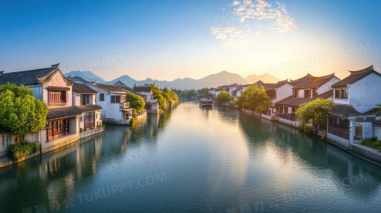 江南水乡农村乡村风景图片