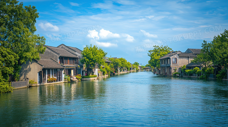 江南水乡农村乡村风景图片