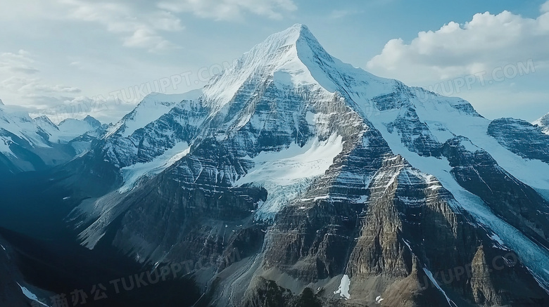 山脉山峰积雪雪山图片