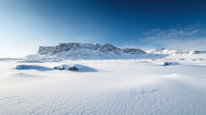 山峰积雪雪山图片