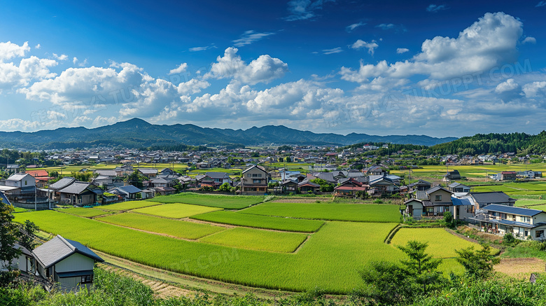 乡下田地农村美丽乡村图片