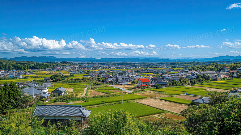 乡下田地农村美丽乡村图片