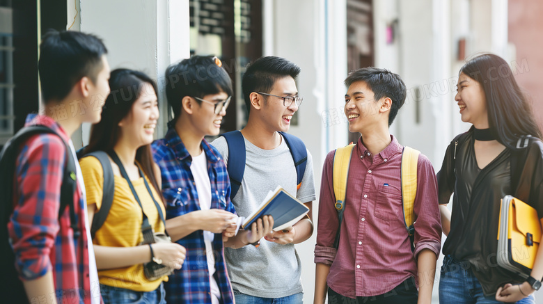 青春活力学生图片