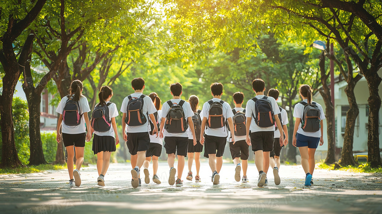 青春活力学生图片