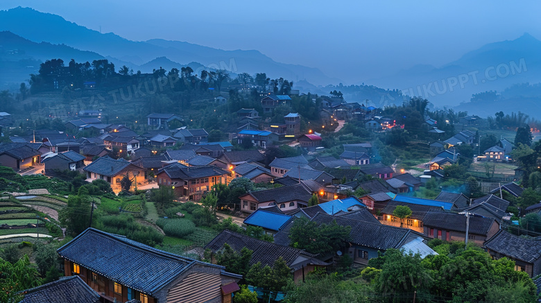 乡村建筑房屋风景图片