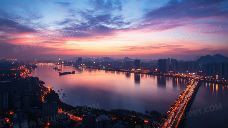 城市航拍旅游风景图片