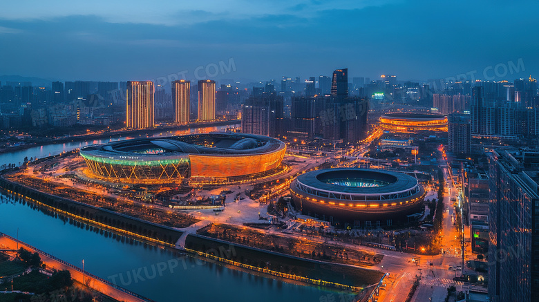 浙江省宁波财富中心旅游城市图片