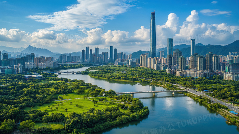 浙江省宁波航拍旅游城市图片