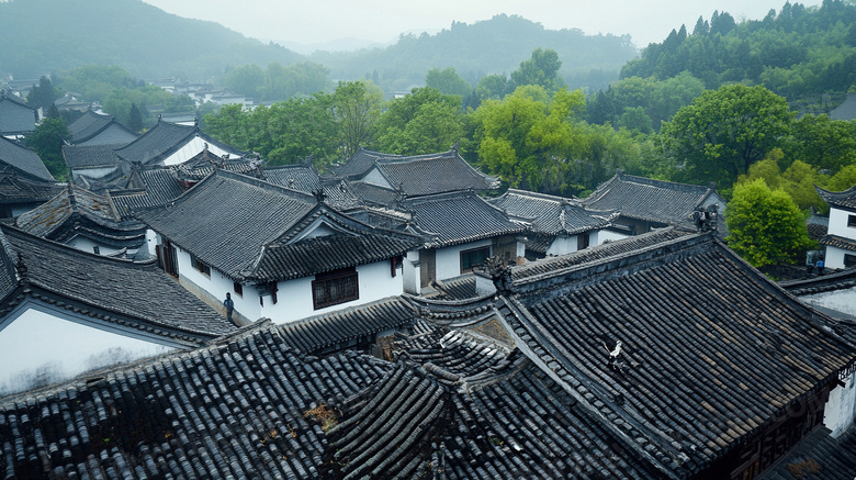 安徽省合肥市旅游城市徽派建筑图片