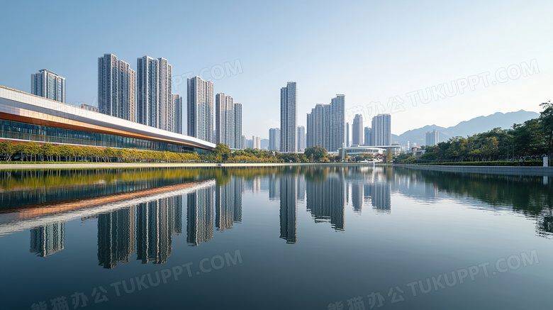 安徽省合肥市天鹅湖旅游城市图片