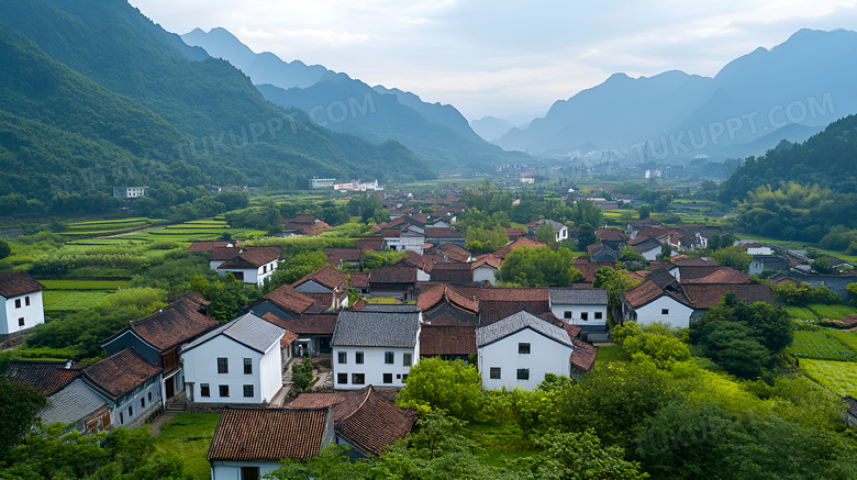 乡村房子俯瞰图图片