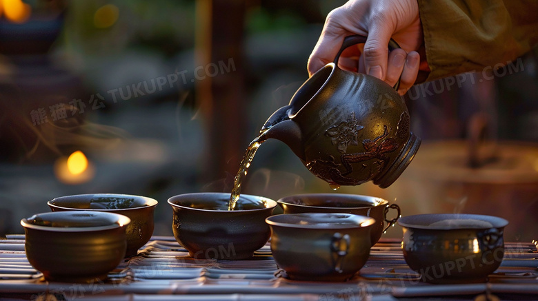 茶道茶艺煮茶图片