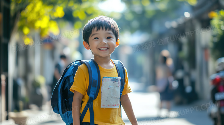 开学季上学放学上学路放学路图片