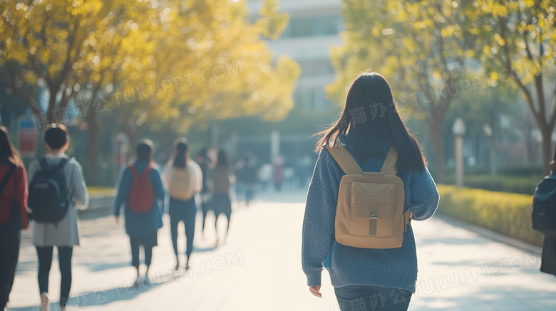 开学季上学放学上学路放学路图片