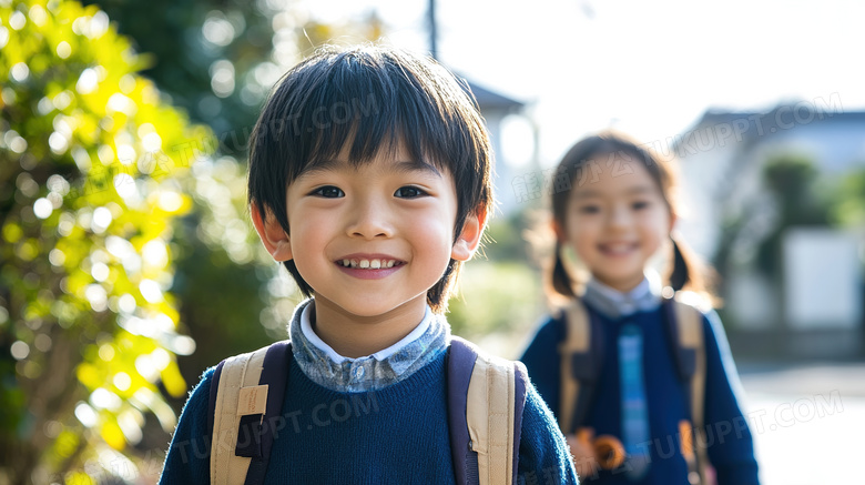 开学季上学放学上学路放学图片