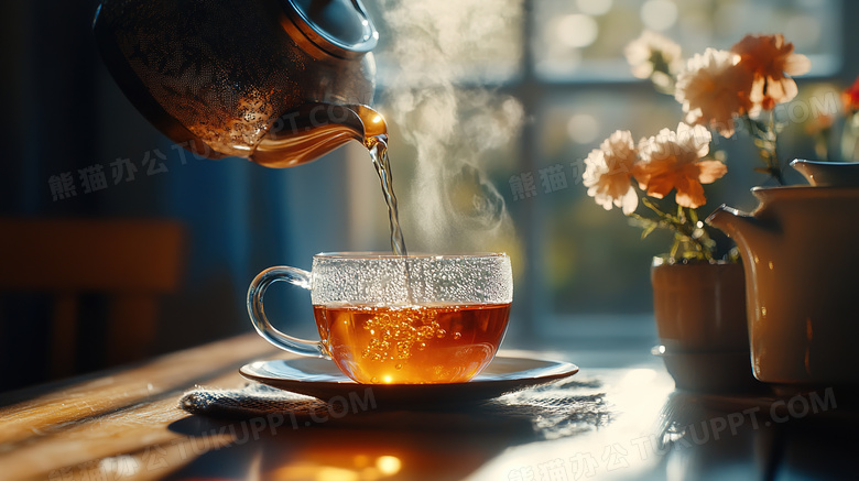 喝茶品茶茶艺茶道功夫茶图片