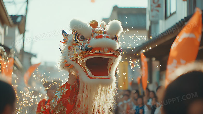 舞龙新年习俗活动图片