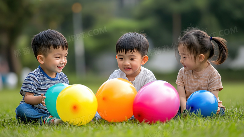 气球五彩气球庆祝氢气球图片