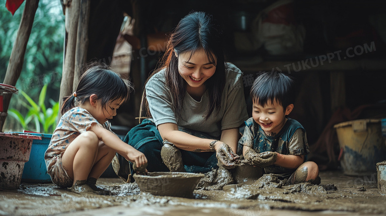 暑假妈妈带孩子体验生活图片