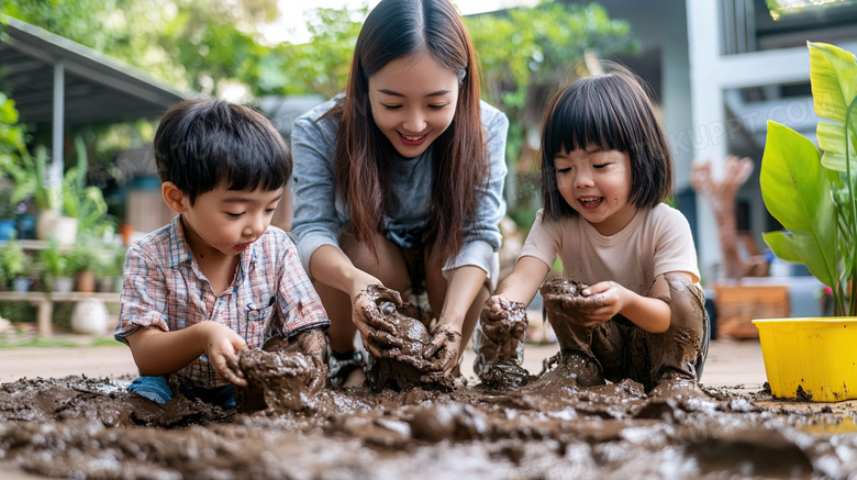 暑假妈妈带孩子体验生活图片