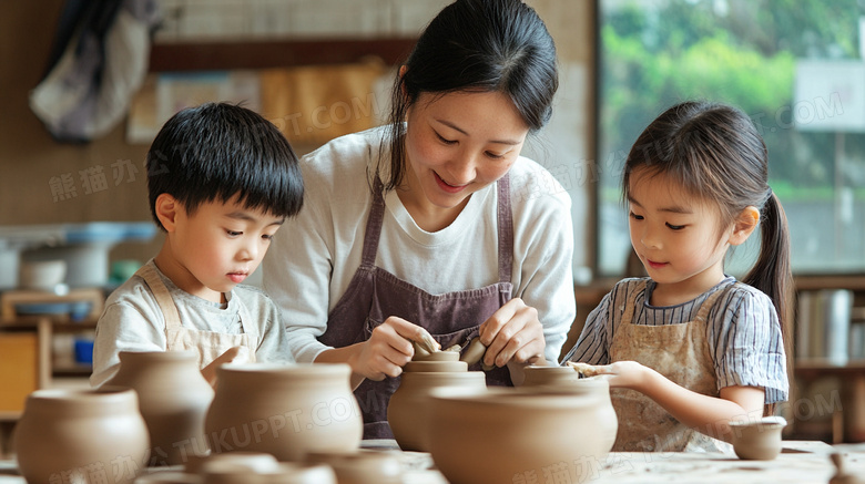 陶艺少儿教育兴趣班图片