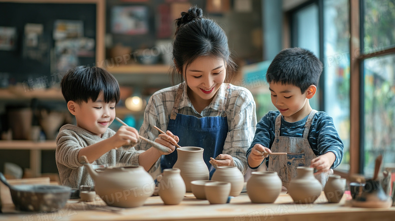 陶艺少儿教育兴趣班图片