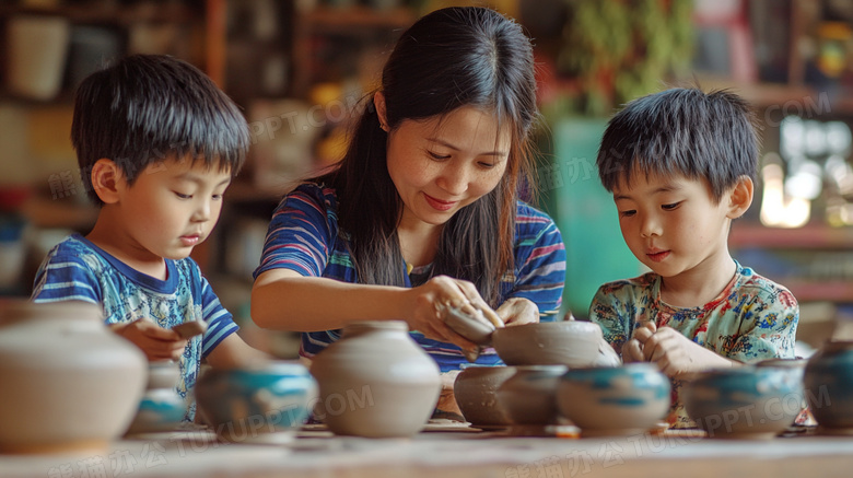 陶艺少儿教育兴趣班图片