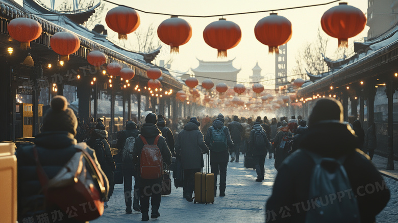 春运回家过年返乡图片