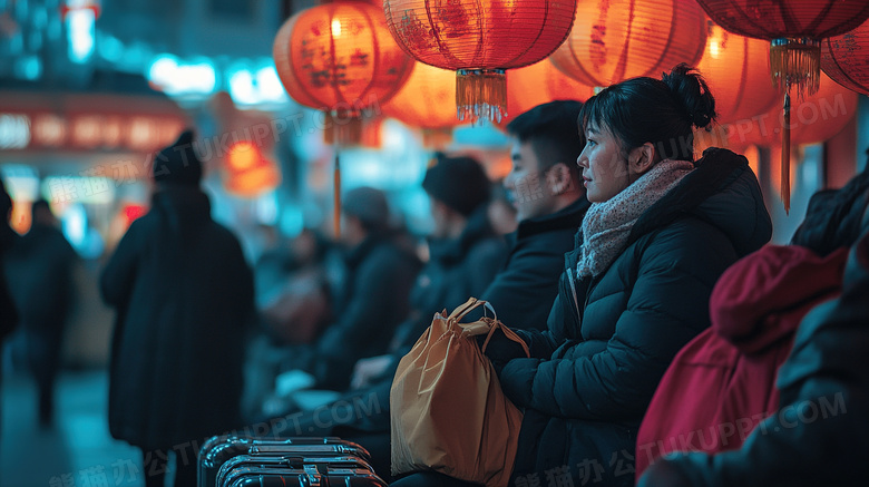 春运回家过年返乡图片