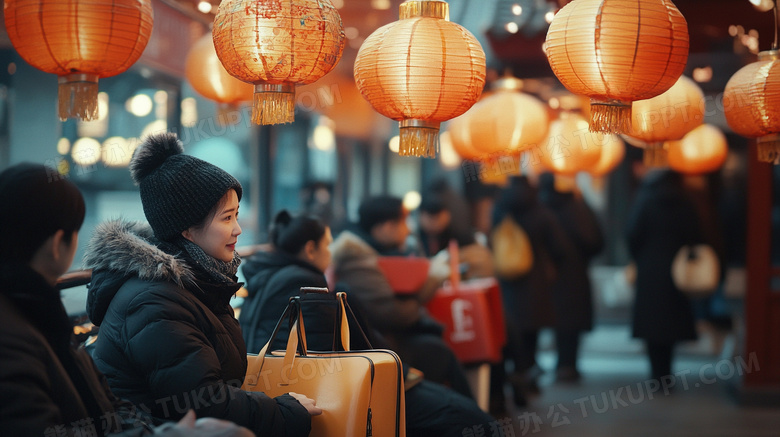 春运回家过年返乡图片