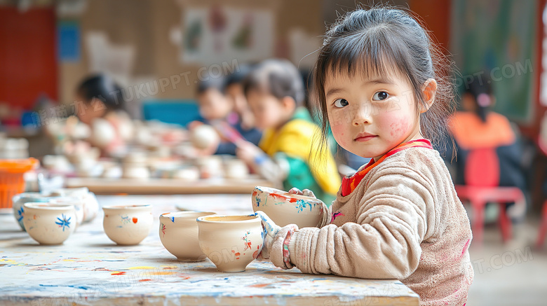 陶瓷彩绘班兴趣班图片