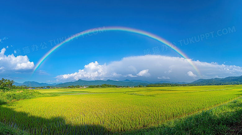 自然风景蓝天彩虹图片